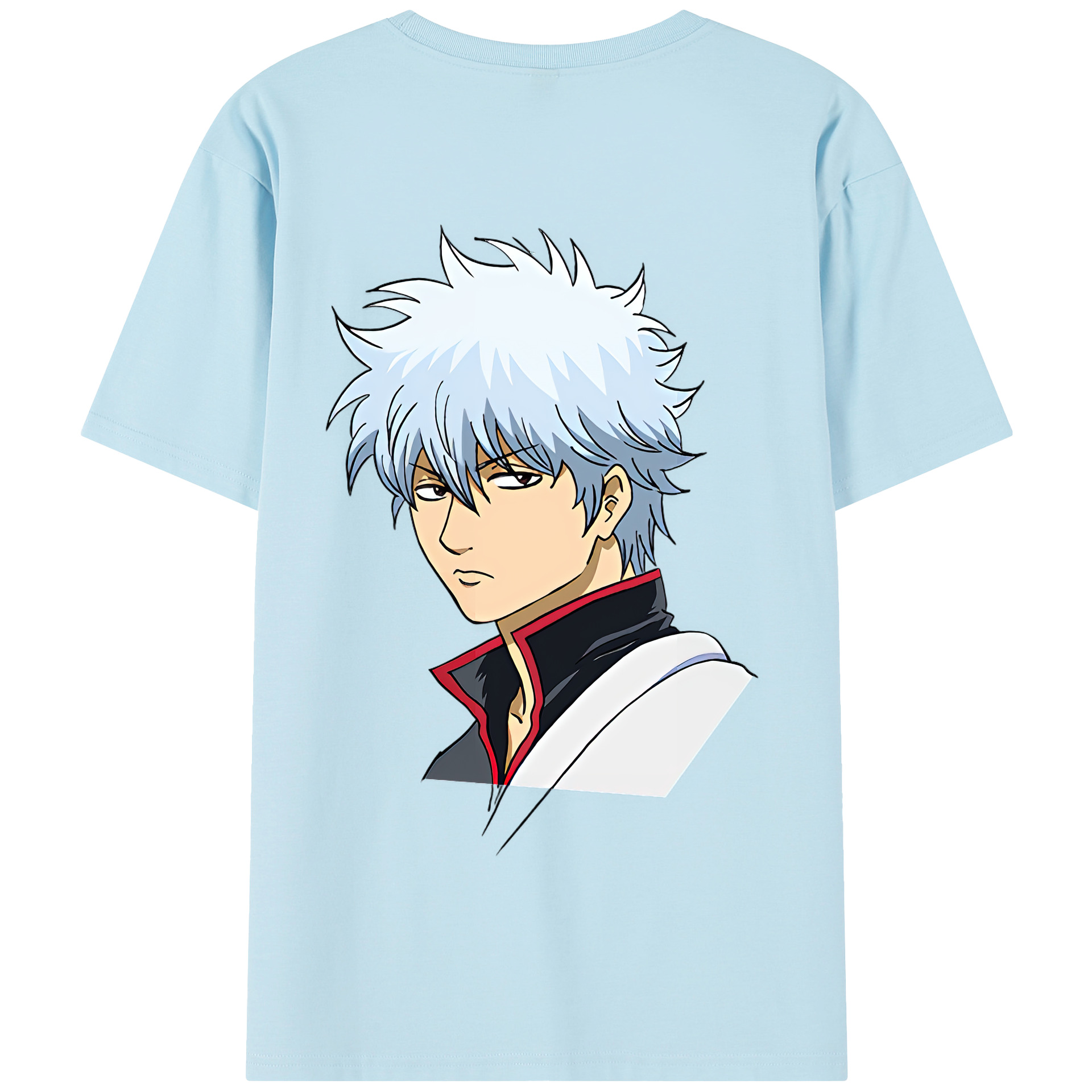 （画像用） ぎんたま 坂田銀時（さかたぎんとき） 神楽 志村新八（しむら しんぱち） GINTAMA Sakata Gintoki Kagura Shimura Shinpachi 綿100％半袖Tシャツ（背面プリント）